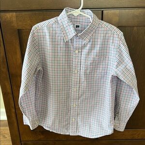 Janie and Jack plaid button down size 6